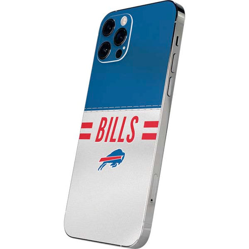 NFL Buffalo Bills White Striped iPhone 12 Pro Max Skin
