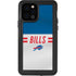 NFL Buffalo Bills White Striped iPhone 12 Pro Waterproof Case