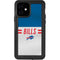 NFL Buffalo Bills White Striped iPhone 12 Waterproof Case