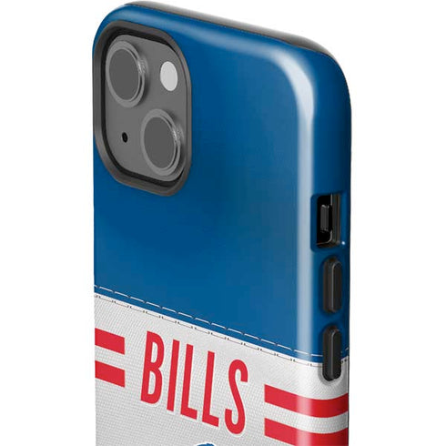 NFL Buffalo Bills White Striped iPhone 13 Impact Case