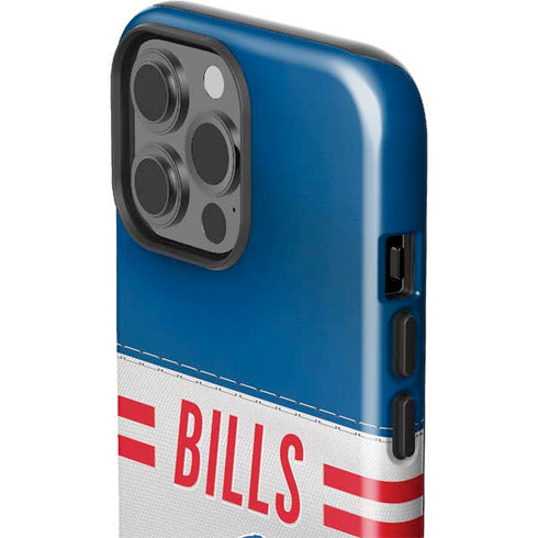 NFL Buffalo Bills White Striped iPhone 13 Pro Max Impact Case