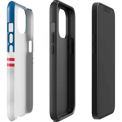 NFL Buffalo Bills White Striped iPhone 14 Plus Impact Case