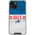NFL Buffalo Bills White Striped iPhone 14 Plus Clear Case