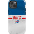 NFL Buffalo Bills White Striped iPhone 15 Impact Case