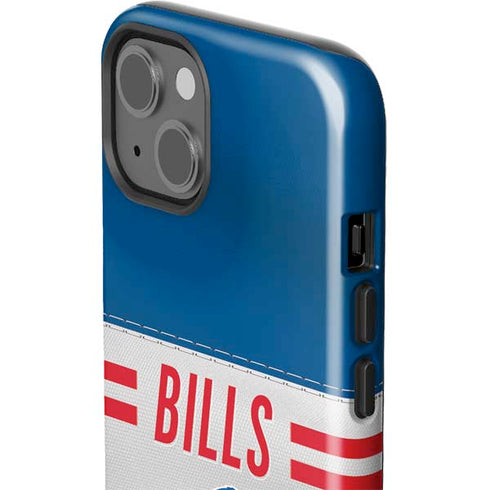 NFL Buffalo Bills White Striped iPhone 15 Impact Case