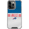 NFL Buffalo Bills White Striped iPhone 15 Pro Clear Case