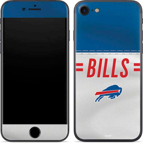 NFL Buffalo Bills White Striped iPhone 7 Skin