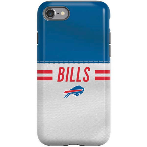NFL Buffalo Bills White Striped iPhone SE (2nd & 3rd Gen) Pro Case