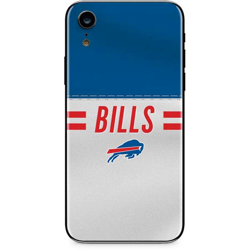NFL Buffalo Bills White Striped iPhone XR Skin