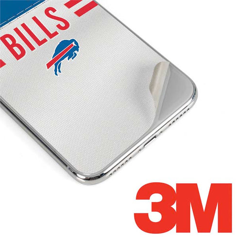 NFL Buffalo Bills White Striped iPhone XS Skin