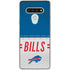 NFL Buffalo Bills White Striped LG Stylo 6 Clear Case