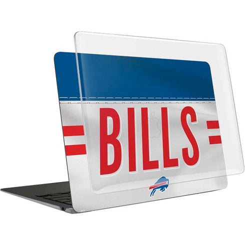 NFL Buffalo Bills White Striped MacBook Air 13in M1 (2021) Case plus Skin