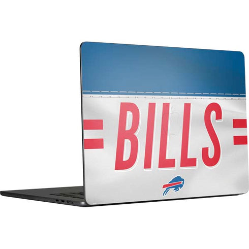 NFL Buffalo Bills White Striped MacBook Air 15 in (2023) Skin