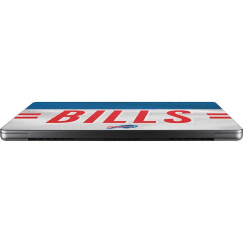 NFL Buffalo Bills White Striped MacBook Pro 14in (2021-24) Skin