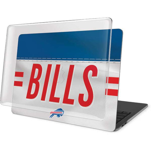 NFL Buffalo Bills White Striped MacBook Pro 16in (2019-20) Case plus Skin