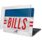 NFL Buffalo Bills White Striped MacBook Pro 16in (2019-20) Case plus Skin