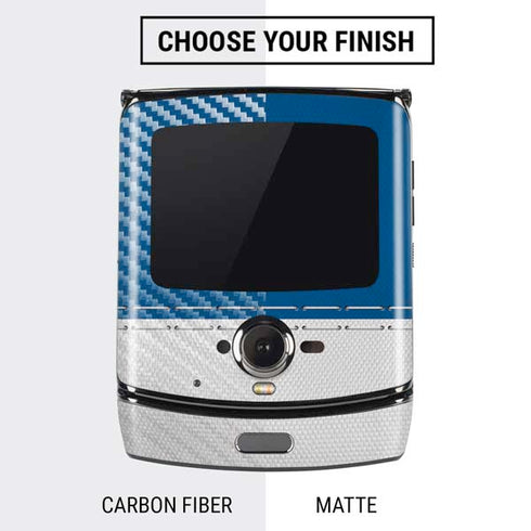 NFL Buffalo Bills White Striped Motorola RAZR Skin