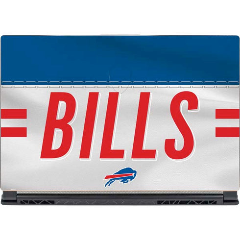 NFL Buffalo Bills White Striped MSI GS65 Stealth Laptop Skin