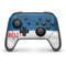 NFL Buffalo Bills White Striped Nintendo Switch Pro Controller Skin