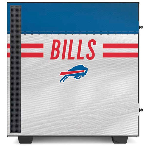 NFL Buffalo Bills White Striped NZXT H510 Compact ATX Mid-Tower Case Skin