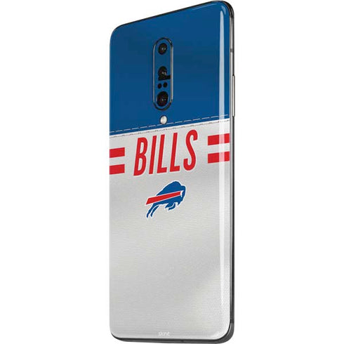 NFL Buffalo Bills White Striped OnePlus 7 Pro Skin