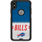 NFL Buffalo Bills White Striped Otterbox Commuter iPhone Skin