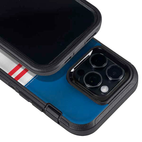 NFL Buffalo Bills White Striped Otterbox Defender iPhone Skin
