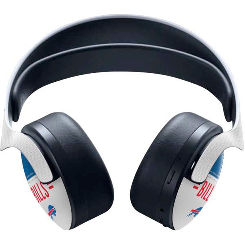 NFL Buffalo Bills White Striped PULSE 3D Wireless Headset for PS5 Skin