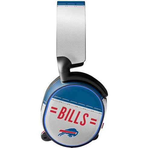 NFL Buffalo Bills White Striped SteelSeries Arctis 5 Skin