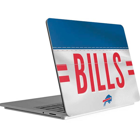 NFL Buffalo Bills White Striped Surface Laptop Studio Skin