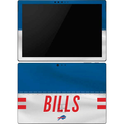 NFL Buffalo Bills White Striped Surface Pro 6 Skin