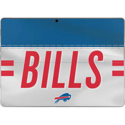 NFL Buffalo Bills White Striped Surface Pro 9 Skin