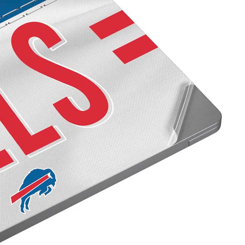 NFL Buffalo Bills White Striped Universal Laptop 15in (12.2 x 8.8in) Skin