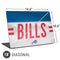 NFL Buffalo Bills White Striped Universal Laptop 18in (14.6 x 10.6in) Skin