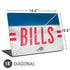 NFL Buffalo Bills White Striped Universal Laptop 18in (14.6 x 10.6in) Skin