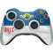 NFL Buffalo Bills White Striped Xbox 360 Wireless Controller Skin