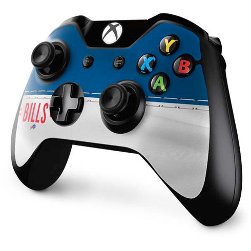 NFL Buffalo Bills White Striped Xbox One Controller Skin