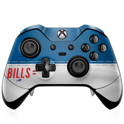 NFL Buffalo Bills White Striped Xbox One Elite Controller Skin
