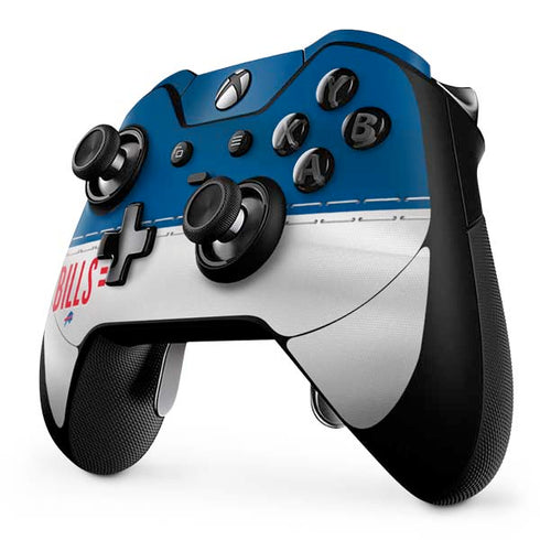 NFL Buffalo Bills White Striped Xbox One Elite Controller Skin
