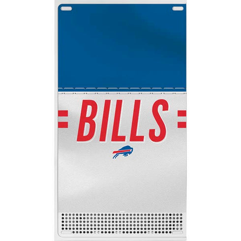 NFL Buffalo Bills White Striped Xbox Series S Console Skin