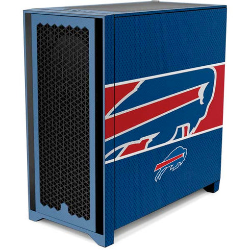 NFL Buffalo Bills Zone Block Corsair 4000D Tempered Glass Mid-Tower ATX Case Skin
