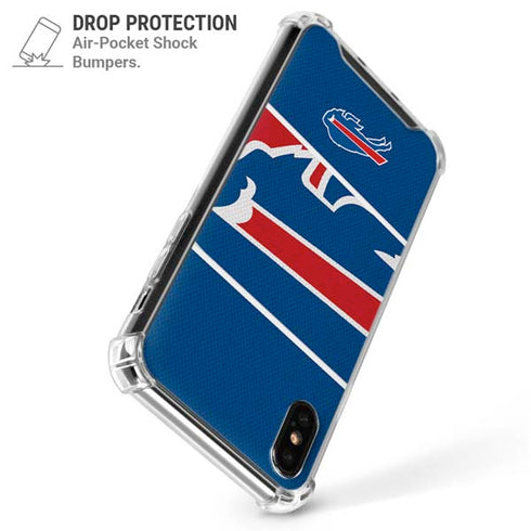 NFL Buffalo Bills Zone Block iPhone XS Max Clear Case