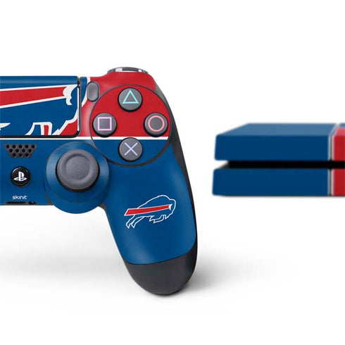 NFL Buffalo Bills Zone Block PS4 Console and Controller Bundle Skin