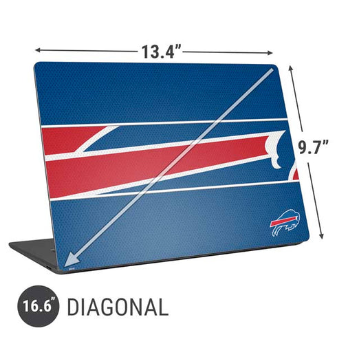 NFL Buffalo Bills Zone Block Universal Laptop 16.6in (13.4 x 9.7in) Skin