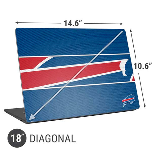 NFL Buffalo Bills Zone Block Universal Laptop 18in (14.6 x 10.6in) Skin