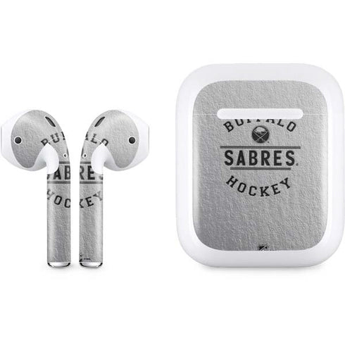 NHL Buffalo Sabres Black Text Apple AirPods Skin