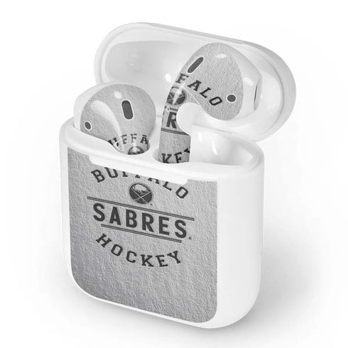 NHL Buffalo Sabres Black Text Apple AirPods Skin