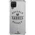 NHL Buffalo Sabres Black Text Galaxy A12 Clear Case
