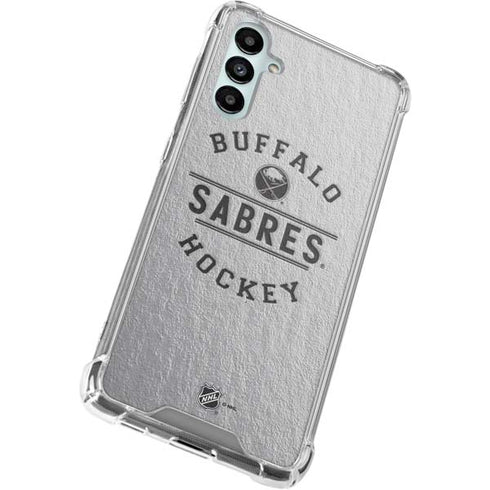 NHL Buffalo Sabres Black Text Galaxy A14 5G Clear Case