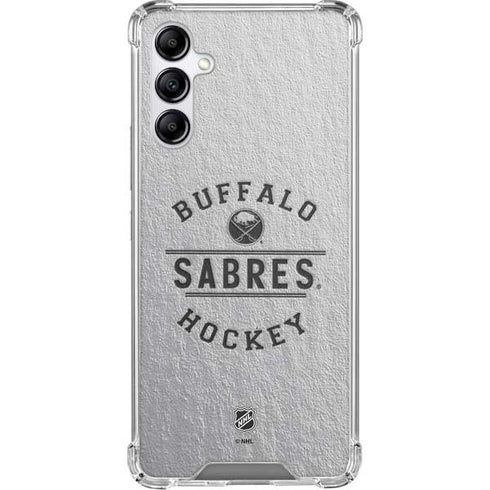 NHL Buffalo Sabres Black Text Galaxy A15 5G Clear Case